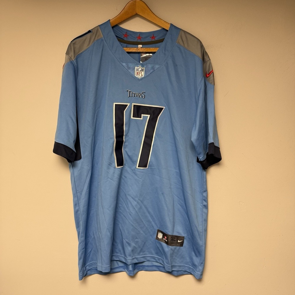 Nike NFL Tennessee Titans Ryan Tannehill 17 Jersey Mens XL Light Blue 6075